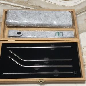 Straw keeper reusable stainless steel straws